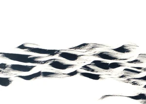 Fotographie von Sand, schwarz- weiß