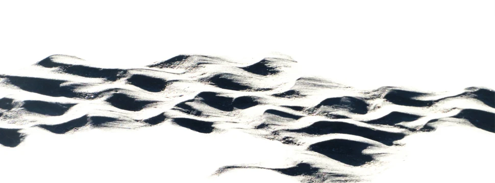 Fotographie von Sand, schwarz- weiß