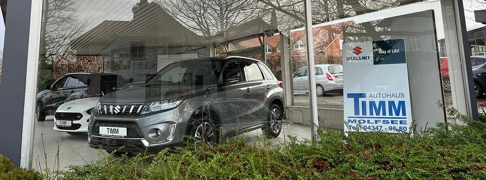Außenansicht des Autohauses Timm in Molfsee