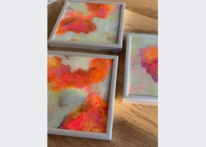 Farbenrausch - kleine Farbserie auf Papier