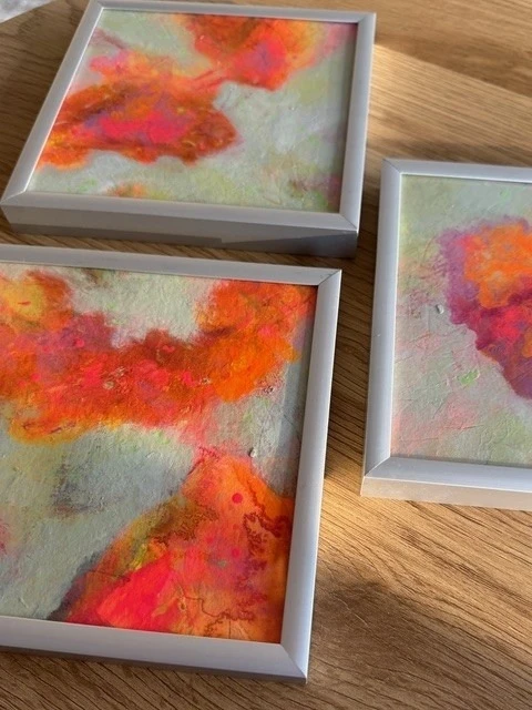 Farbenrausch - kleine Farbserie auf Papier