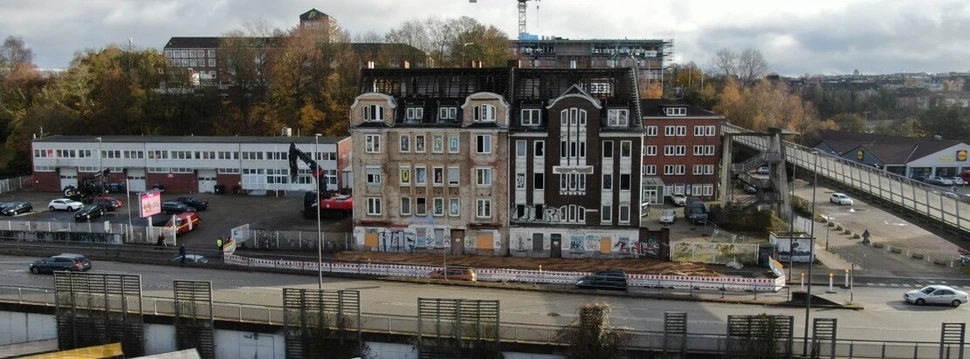 Die maroden Häuser in der Werftstraße, © Landeshauptstadt Kiel / Alexandra Brecht