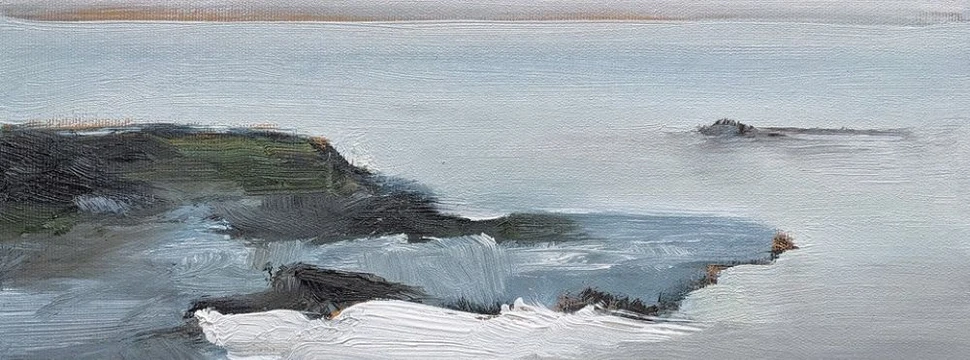 Öl-Gemälde von eine norddeutschen Küste