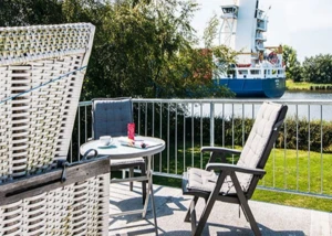 Blick auf den Nord-Ostsee-Kanal, © www.bootsmann-lodge.de