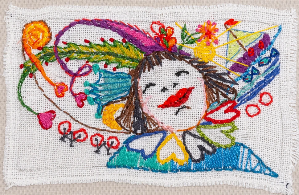 Stickereien aus aller Welt zum Thema Hoffnung