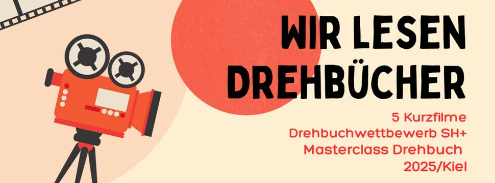 Ein Plakat, auf dem für einen Nachmittag geworben wird, bei dem Drehbücher gelesen werden und darüber diskutiert wird