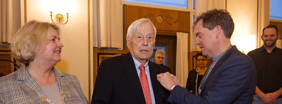 Bettina Aust, Dr. Jürgen Jensen und Ulf Kämpfer, © Landeshaupstadt Kiel / Mona Taube