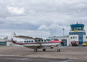 Cessna 208 in Kiel gelandet, © Stephen Gergs