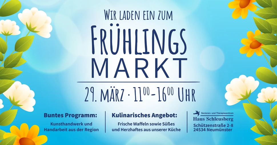 Einladung zum Frühlingsmarkt im Haus Schleusberg