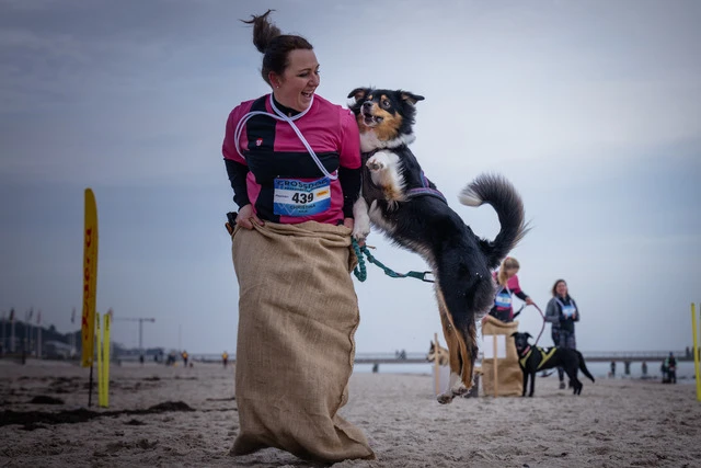 Crossdog on the Beach